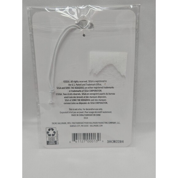 Hallmark Sonic The Hedgehog Wiggles on Tree Metal Ornament - Picture 6 of 7